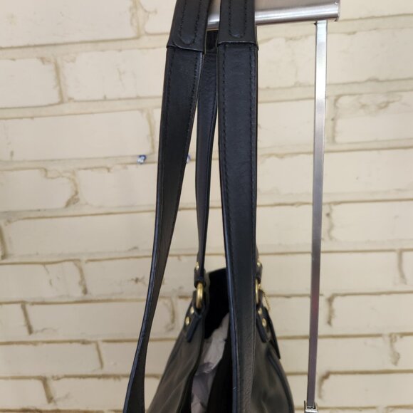 Euc Coach Campbell Belle Black Leather Shoulder Bag Purse - Picture 8 of 15